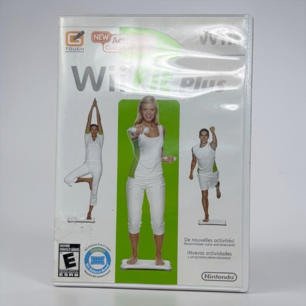 Wii Fit Plus Nintendo Wii Video Game with Manual [No Balance Board] Tested